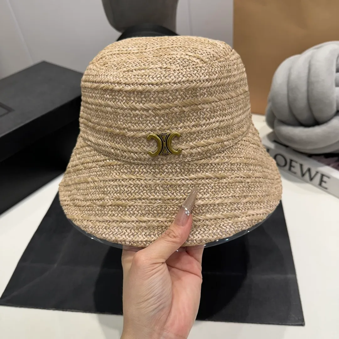 P60 Celine new straw hat, head circumference 57cm