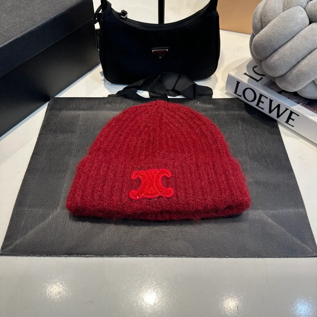 P70 Celine new autumn and winter wool hat, running size, head circumference 57cm