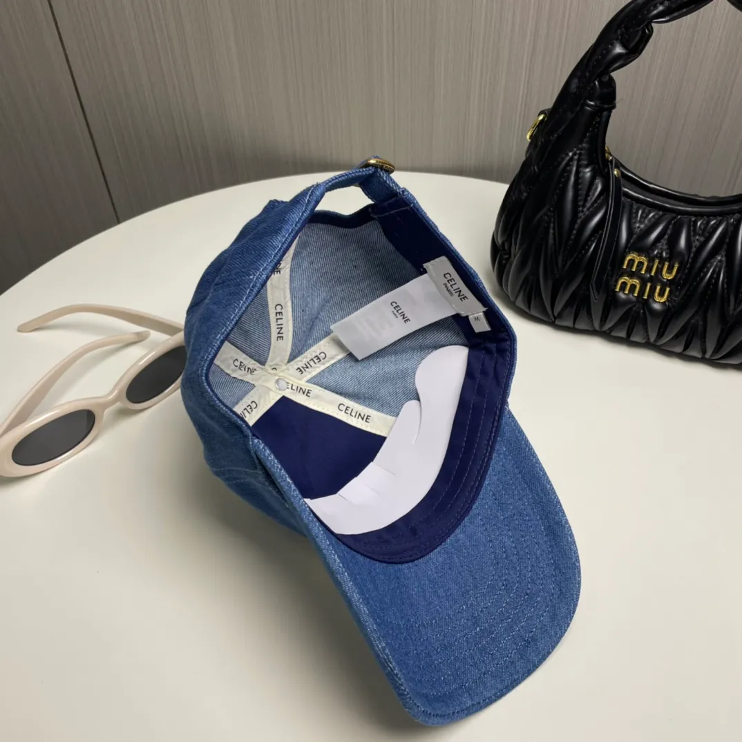 P76 comes with dust bag, CELINE high-quality new washed denim baseball cap, the best quality, casual and elegant, simple and fashionable, you can compare it yourself