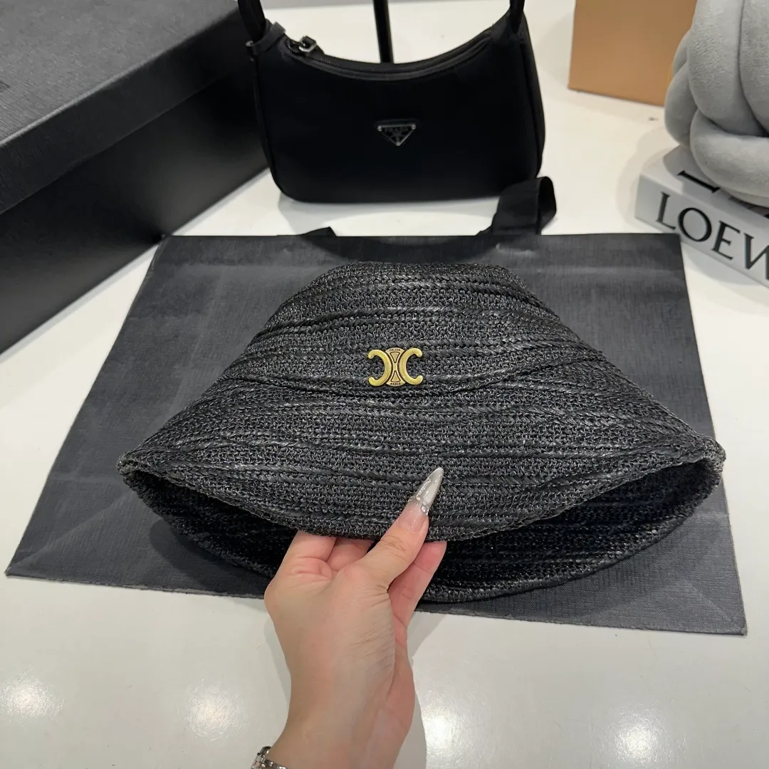 P60 Celine new straw hat, head circumference 57cm