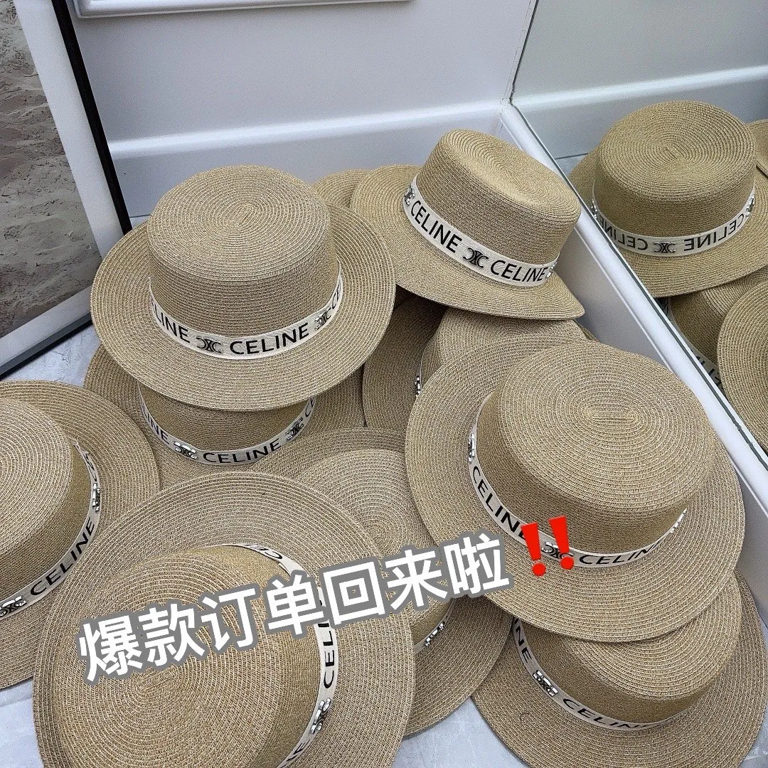 CELINE 🌟 The popular Arc de Triomphe style is now in stock. Order style flat hat. Summer popular sunshade. Must buy‼ ️
