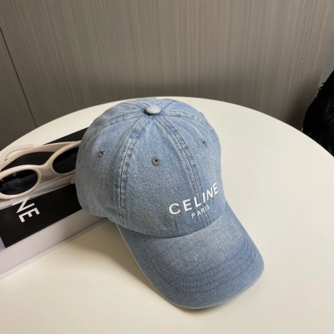 P70💛 Comes with dust bag [CELINE Celine] new denim baseball cap🧢, a must-have and easy to match when going out, hurry up and get it!