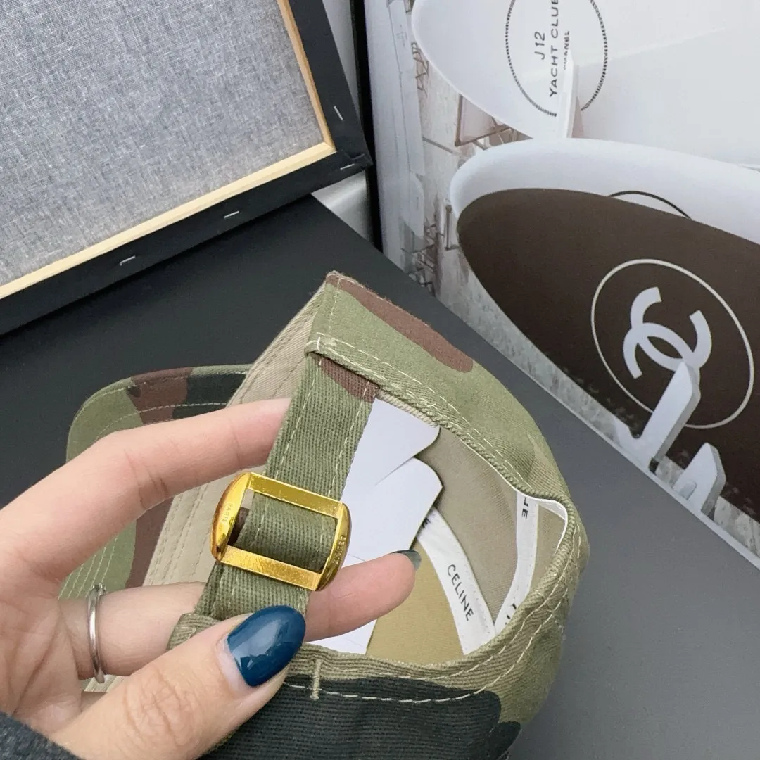 CELINE 🧩 High version baseball cap, unique and cool camouflage style ~ Same style for men and women, very photogenic‼ ️