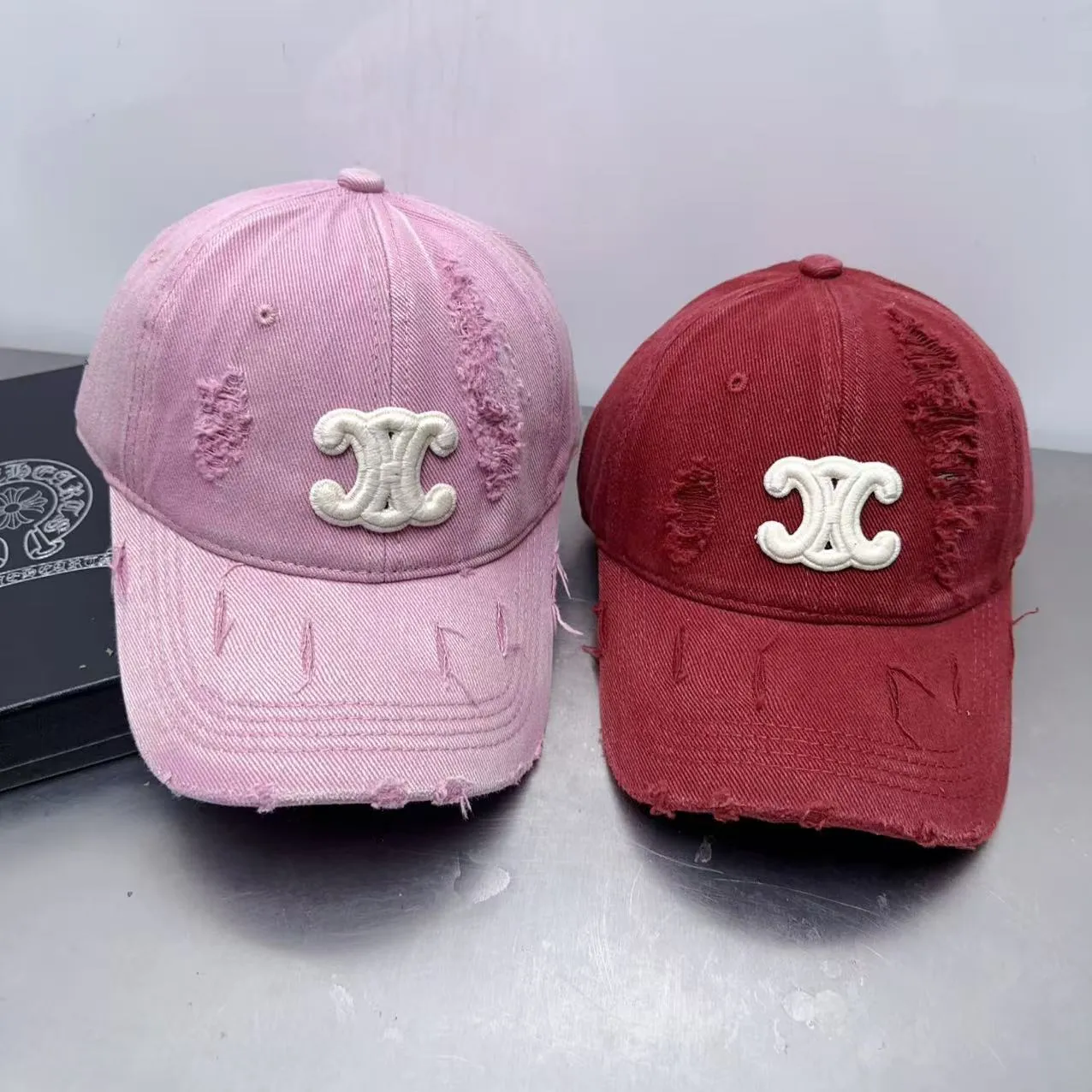 Celine distressed baseball cap