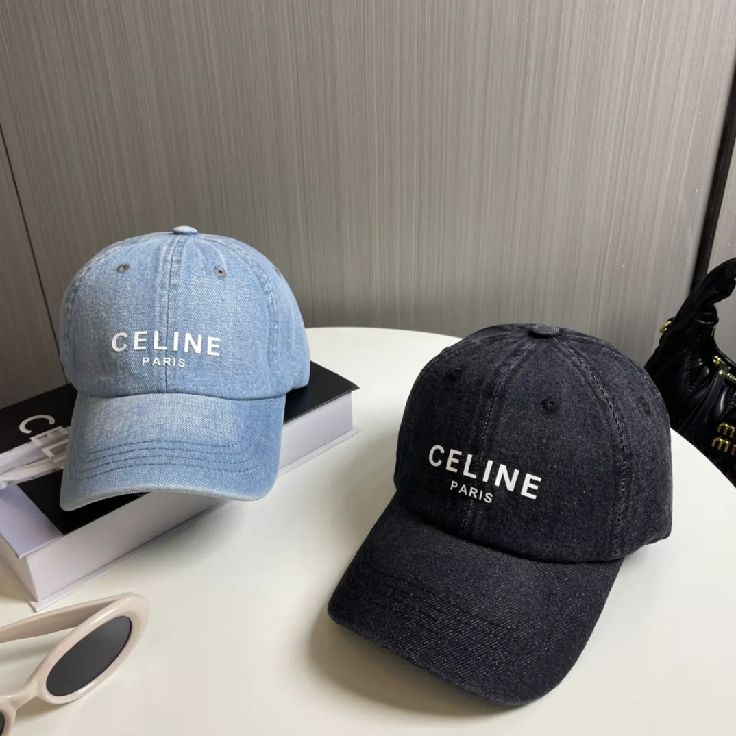 P60💛 Comes with dust bag [CELINE Celine] new denim baseball cap🧢, a must-have and easy to match when going out, hurry up and get it!