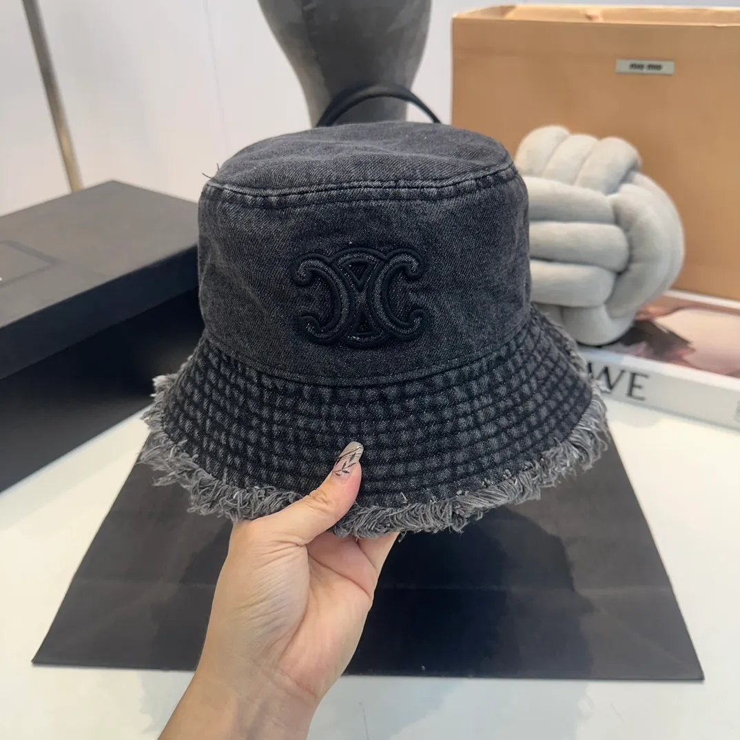 P56 Celine denim bucket hat, head circumference 57cm