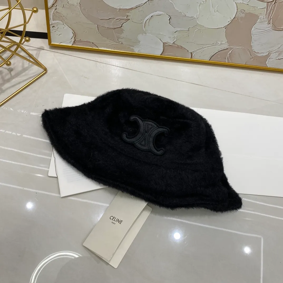 CELINE mink bucket hat