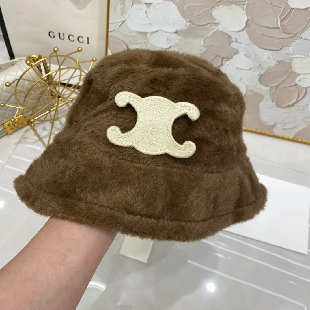 CELINE mink bucket hat