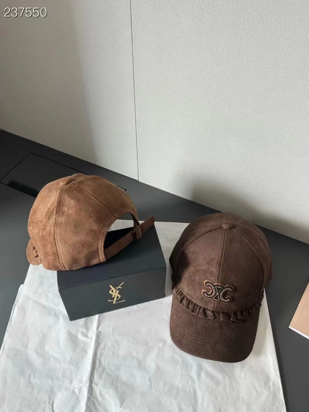P60 celine new suede baseball cap