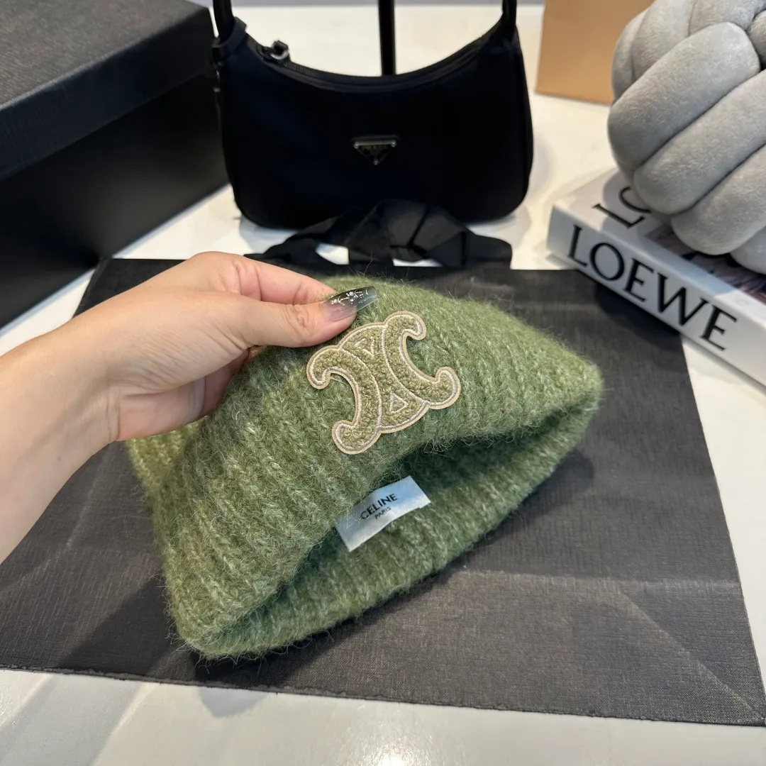 P70 Celine new autumn and winter wool hat, running size, head circumference 57cm