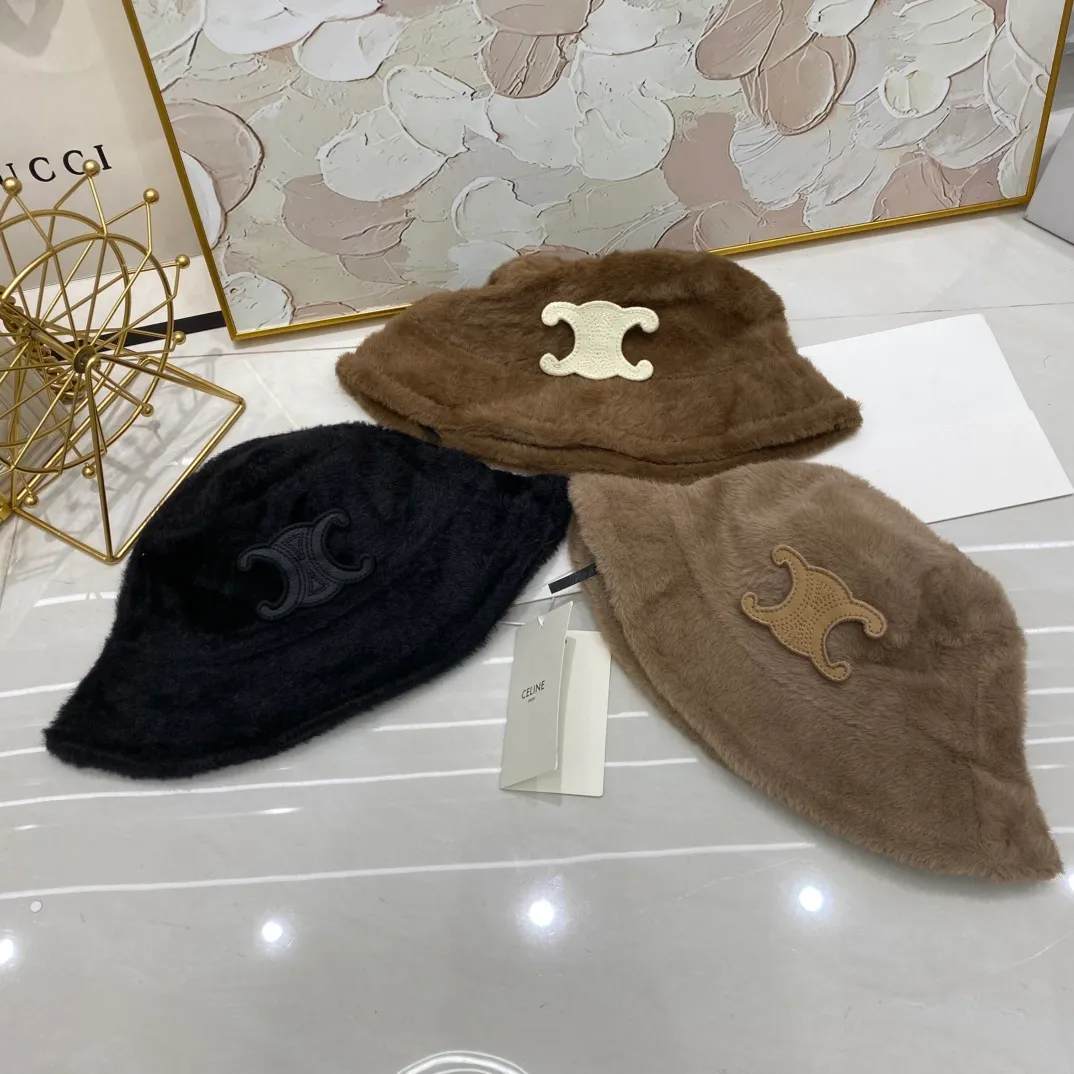 CELINE mink bucket hat