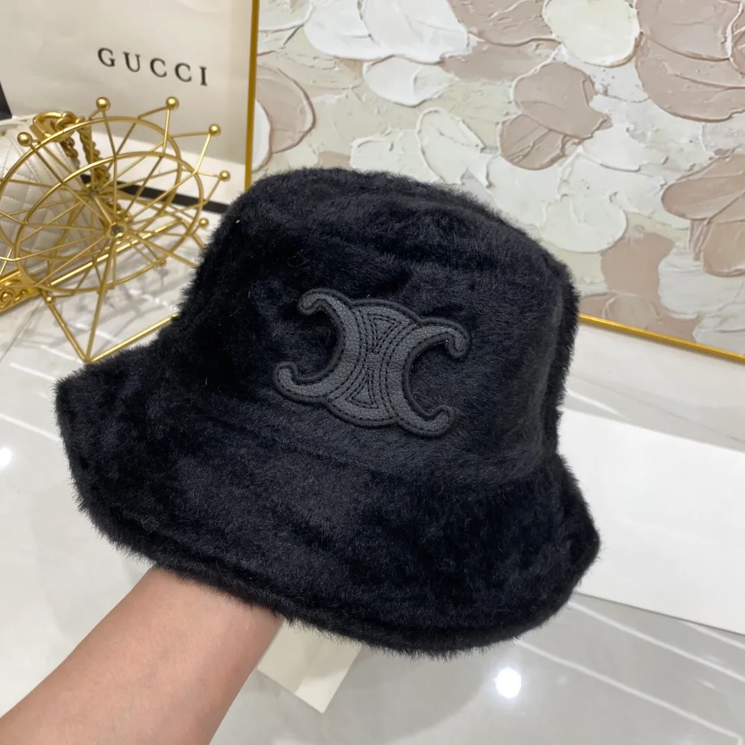 CELINE mink bucket hat