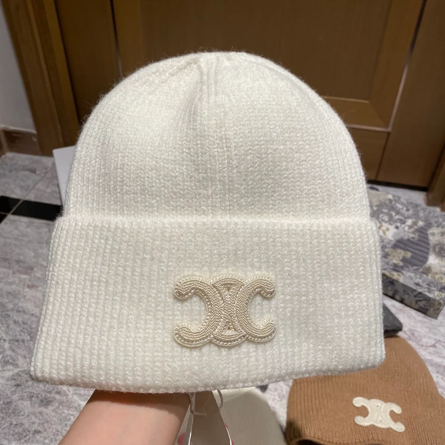 CELINE cashmere knitted hat