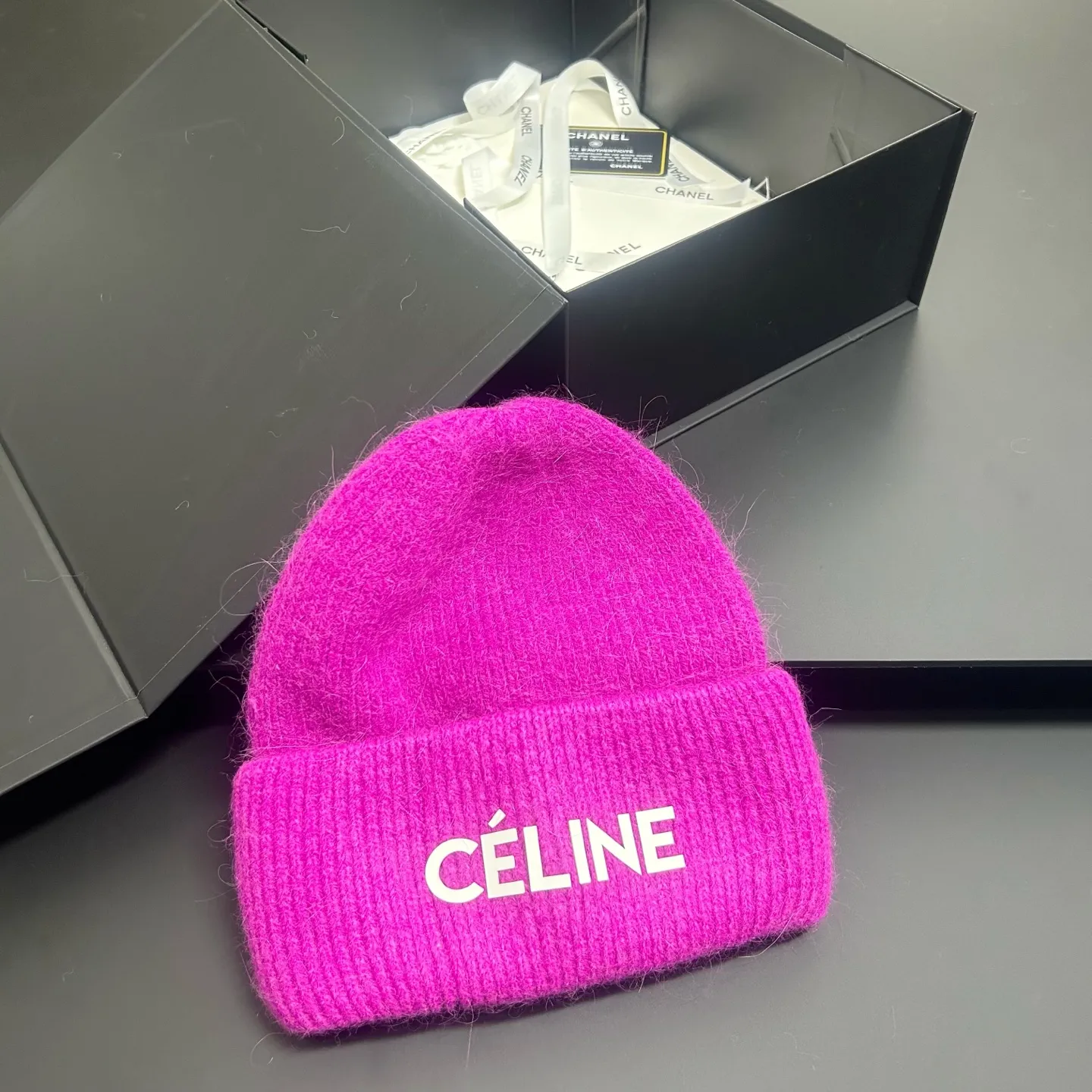 Celine rabbit fur knitted hat, limited edition, 30 colors for single selection🔥[Love][Love]