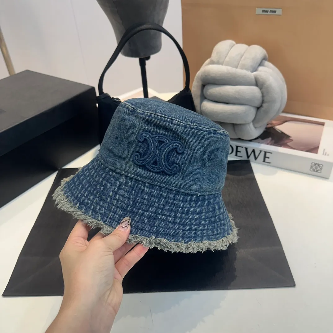 P56 Celine denim bucket hat, head circumference 57cm