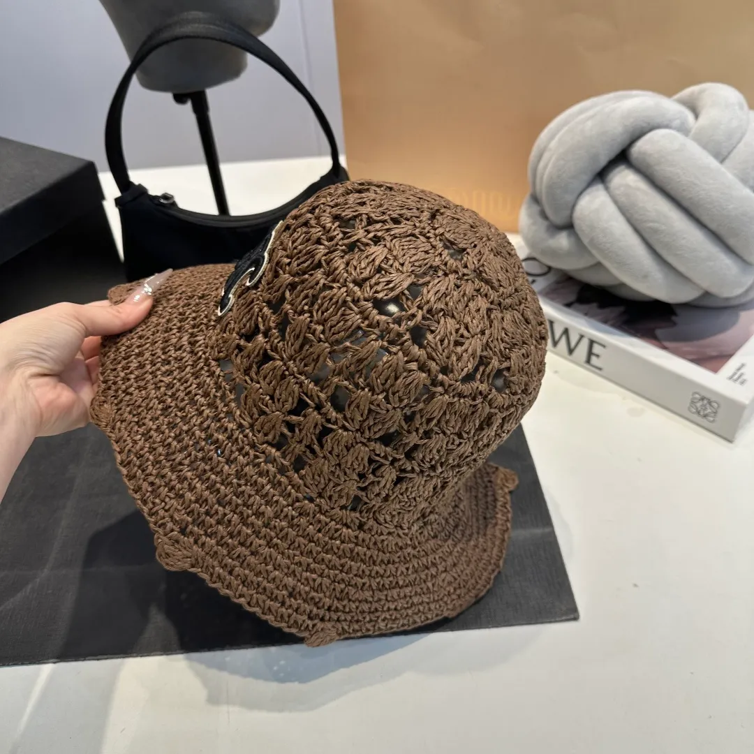 P70 Celine's new handhook bucket hat, forest girl style bucket hat, jacquard hollow, artistic sense