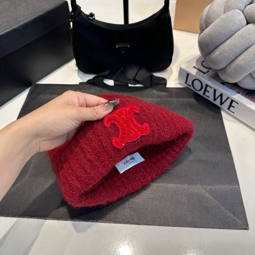 P70 Celine new autumn and winter wool hat, running size, head circumference 57cm