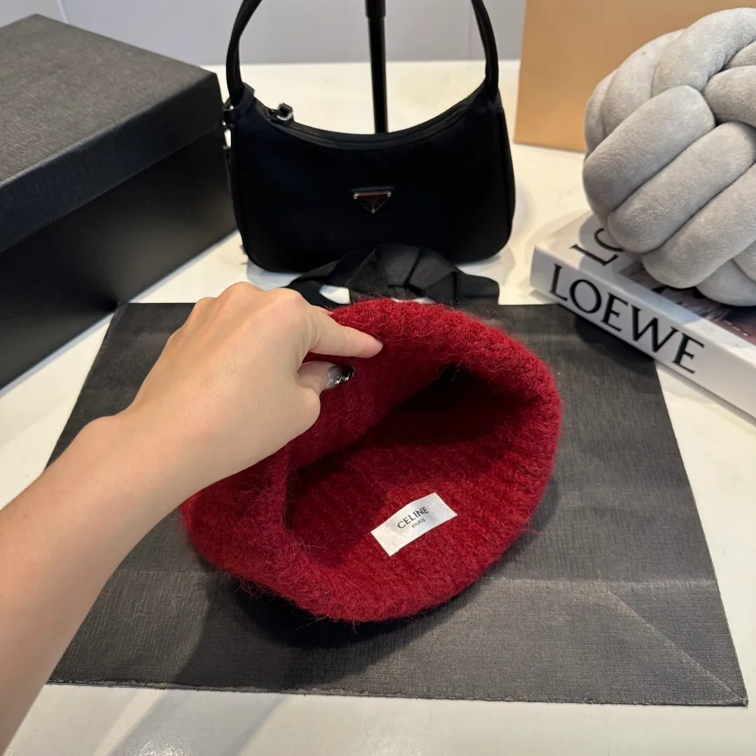 P70 Celine new autumn and winter wool hat, running size, head circumference 57cm