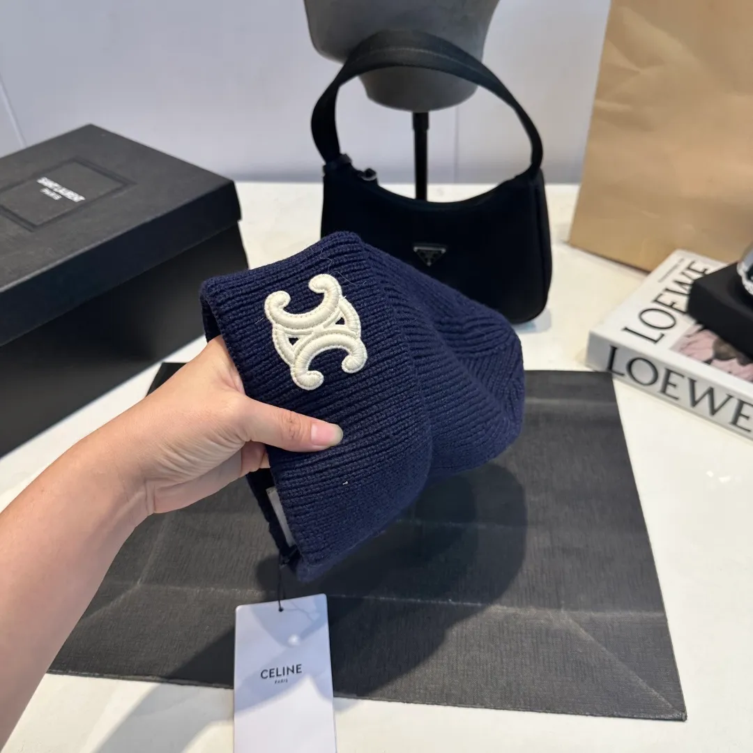 P60 Celine Celine 2025 autumn and winter new wool hat, knitted hat for men and women