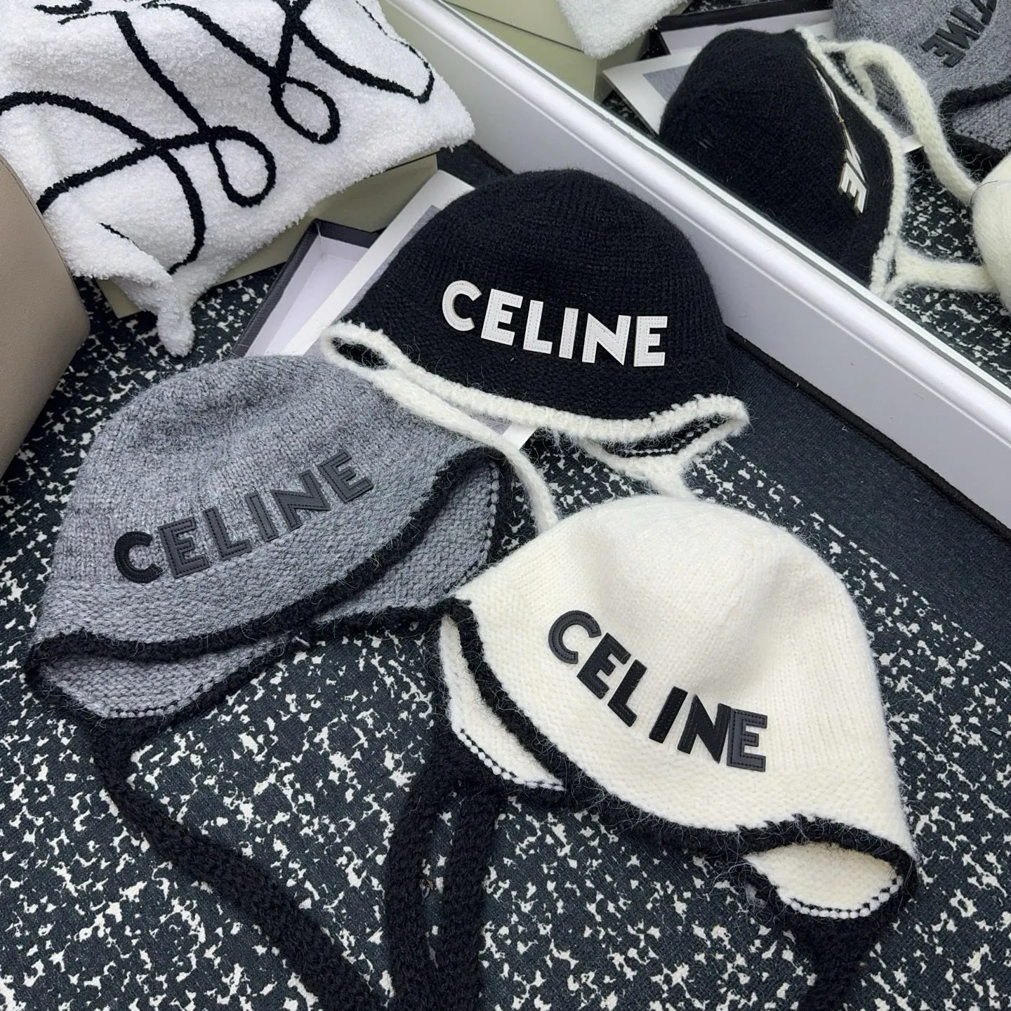 CELINE 🤍🩶 New ear protection hat