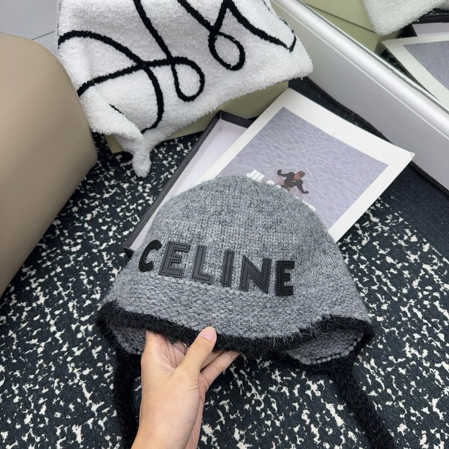 CELINE 🤍🩶 New ear protection hat