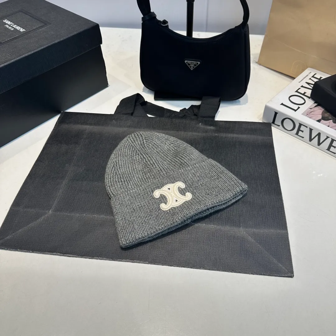 P60 Celine Celine 2025 autumn and winter new wool hat, knitted hat for men and women