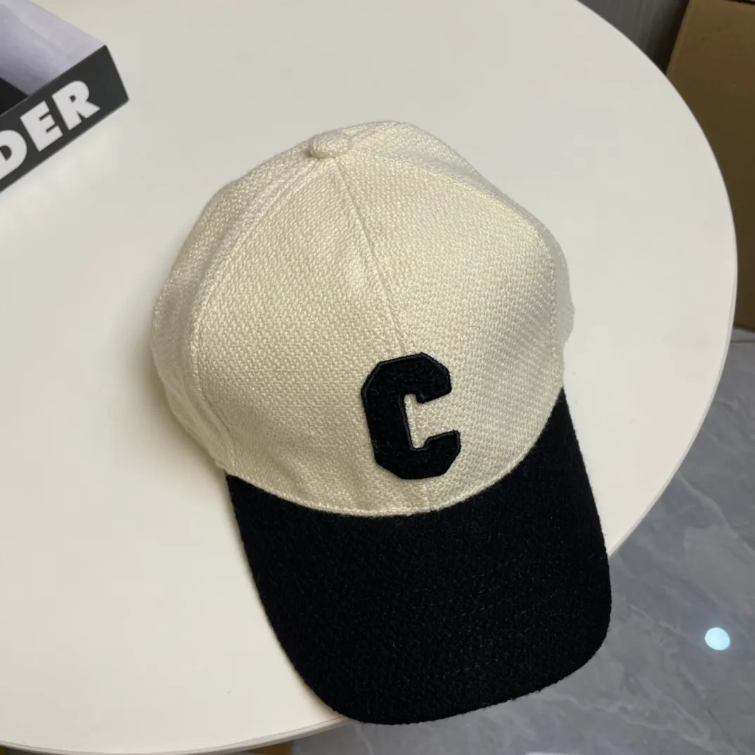 P86 CELINE · Celine's new C letter embroidered baseball cap 🧢 Top version 👍 Purchased from ZP for printing, the hat shape is completely customized according to ZP 2:1. Custom woven wool fabric, super textured! The letter C distinguishes the market version, the size and the texture of the looped hair are all restored. The hardware adjustment buckle is custom-molded and has a logo. Customized logo webbing inside the hat, all details restored💯 ⚠️Size: One size fits all and adjustable!