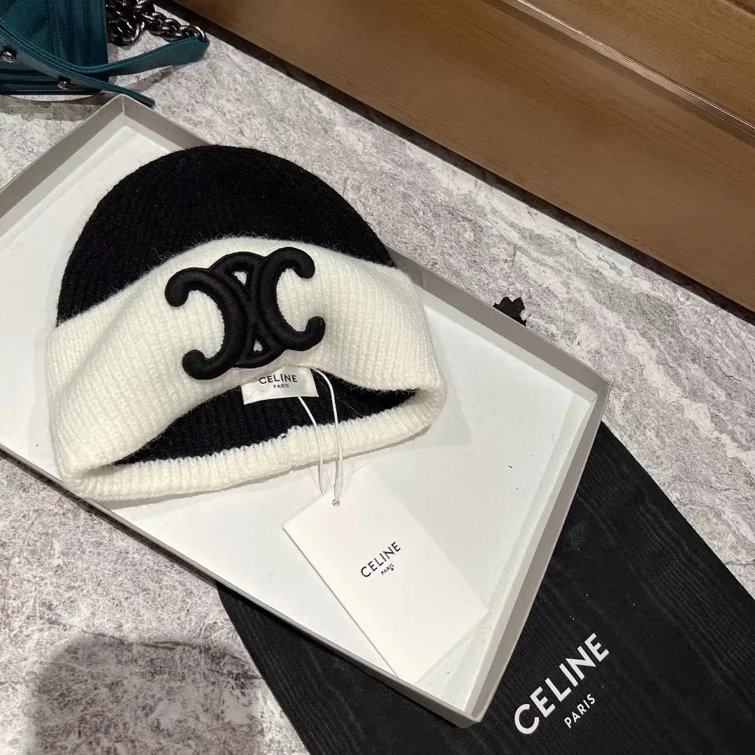 CELINE cashmere knitted hat