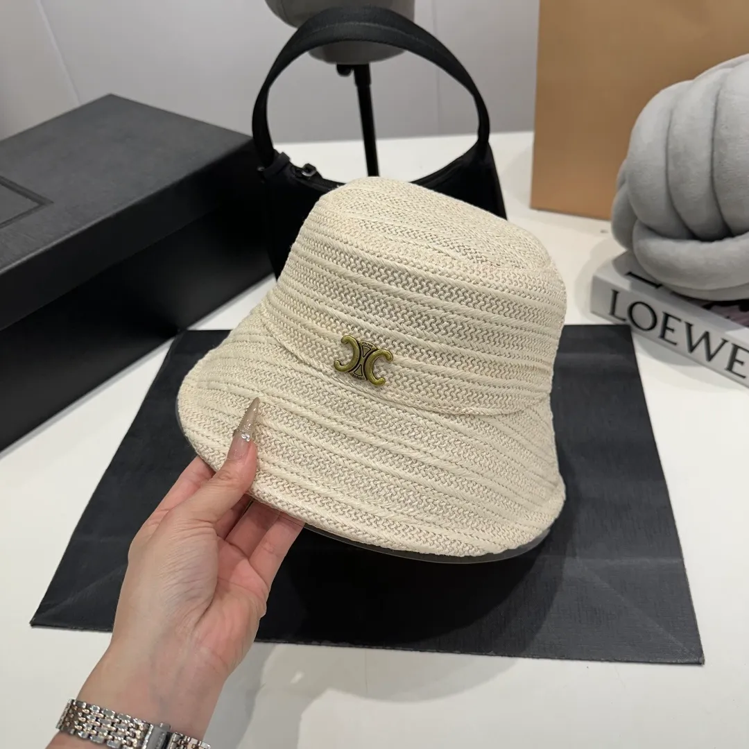 P60 Celine new straw hat, head circumference 57cm