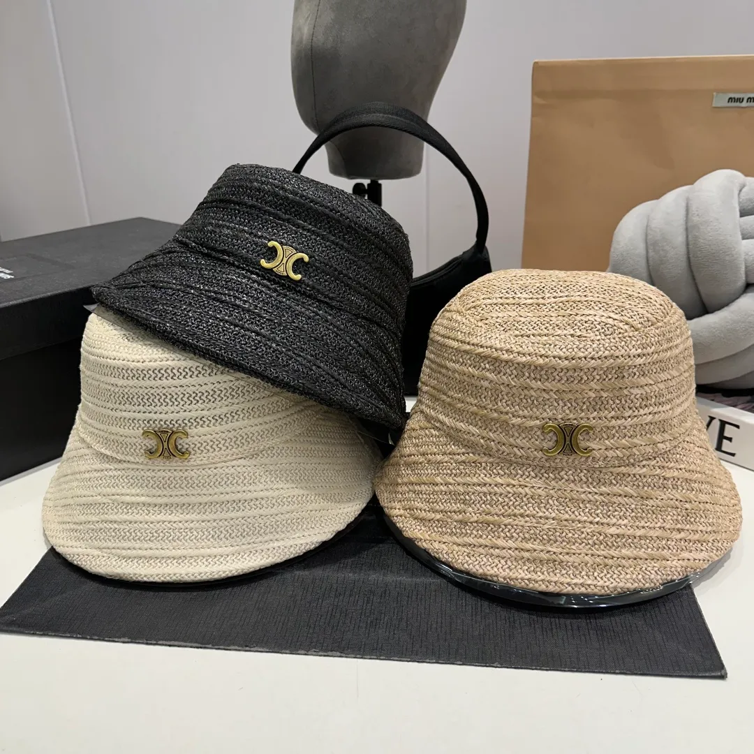 P60 Celine new straw hat, head circumference 57cm