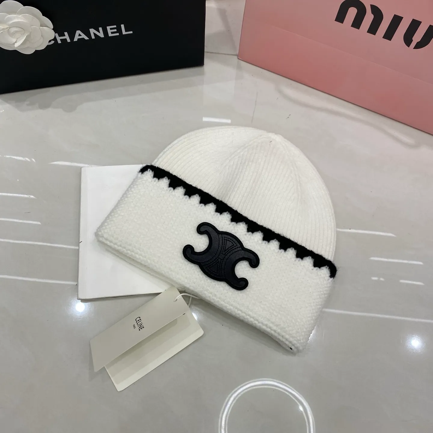 Celine cashmere knit hat