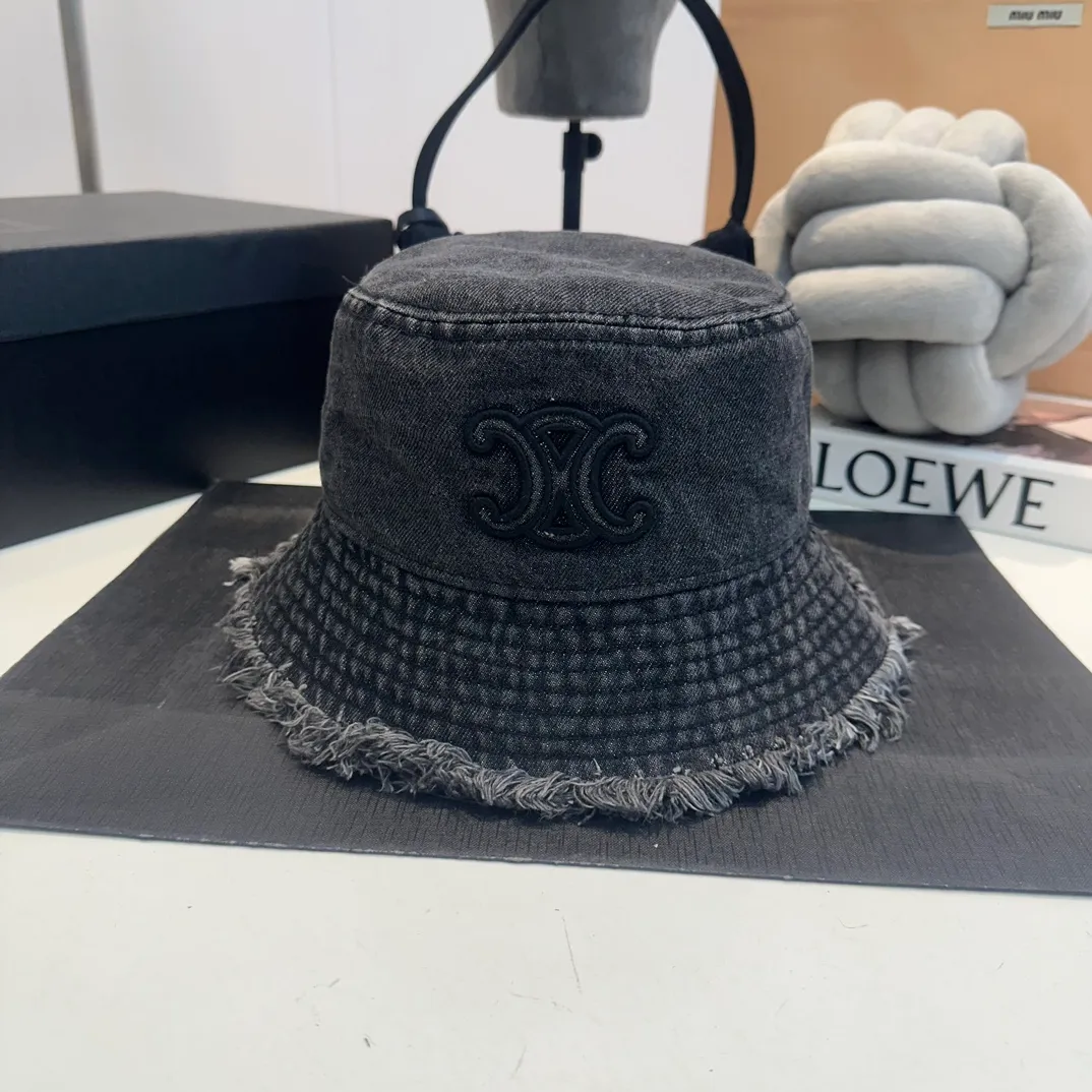 P56 Celine denim bucket hat, head circumference 57cm