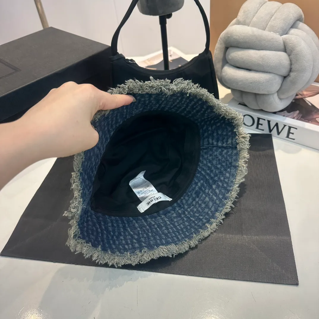 P56 Celine denim bucket hat, head circumference 57cm