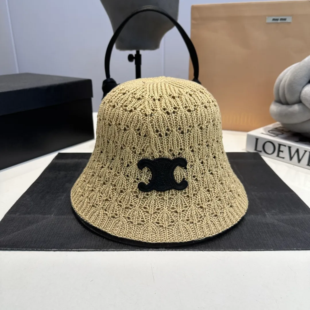 P56 Celine new knitted hand hat, hand hook fisherman hat, head circumference 57cm