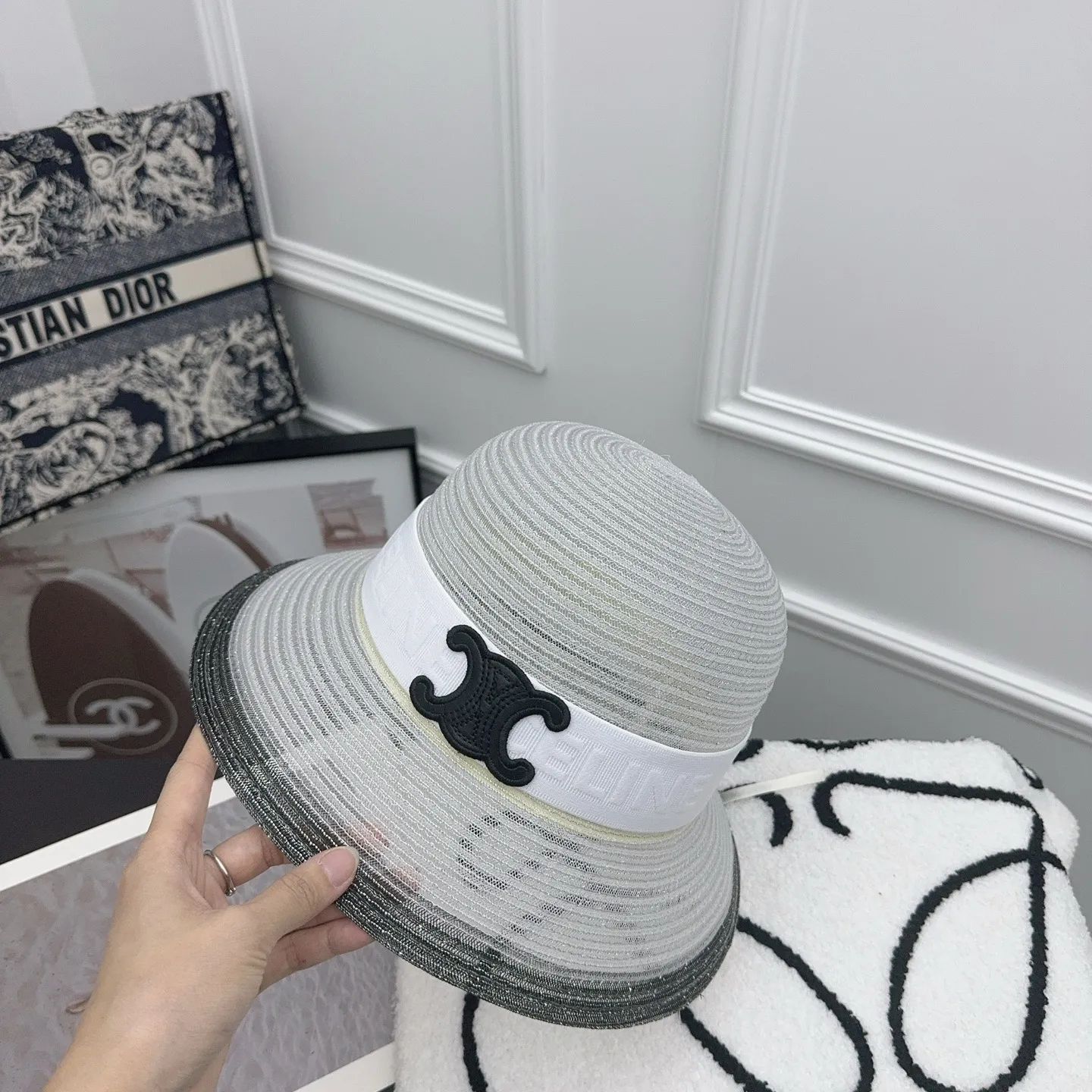 CELINE 🖤 Arc de Triomphe new basin hat, western style~