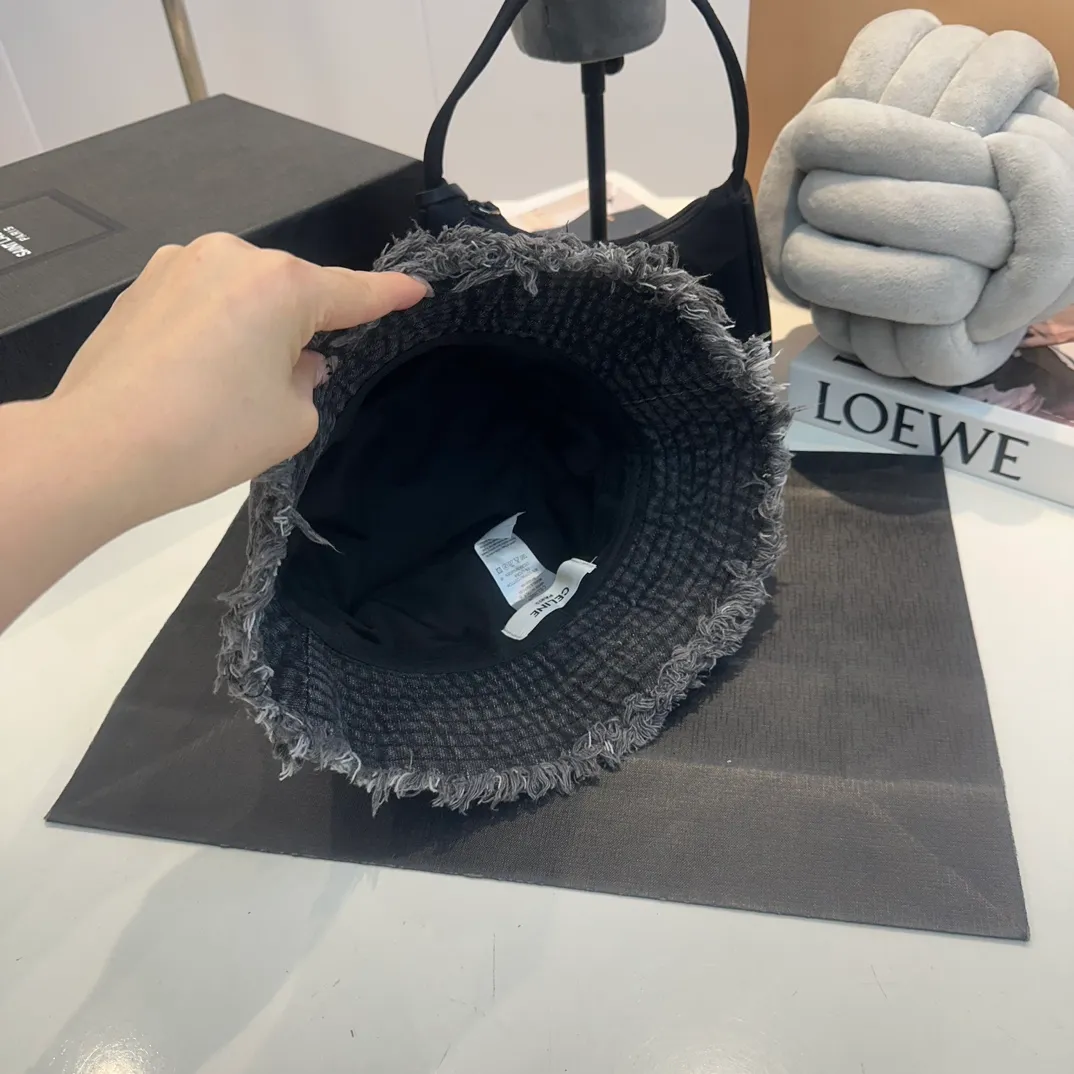 P56 Celine denim bucket hat, head circumference 57cm
