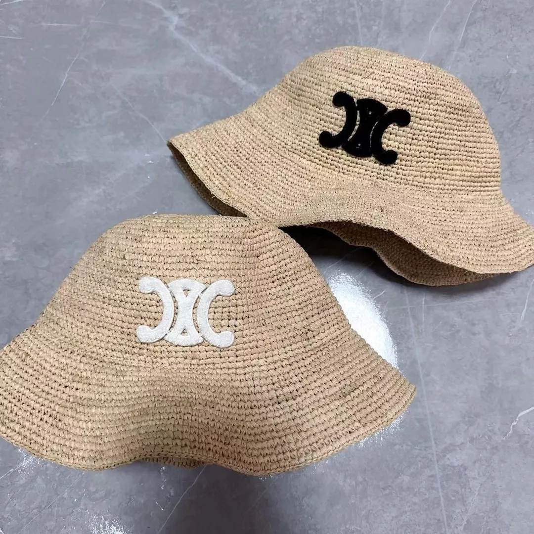 Celine raffia bucket hat