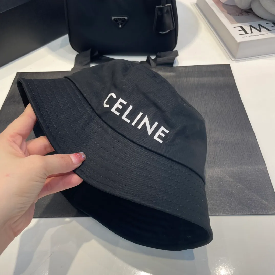 p50 Celine bucket hat, official new model, unisex, high version, the most beautiful quality!