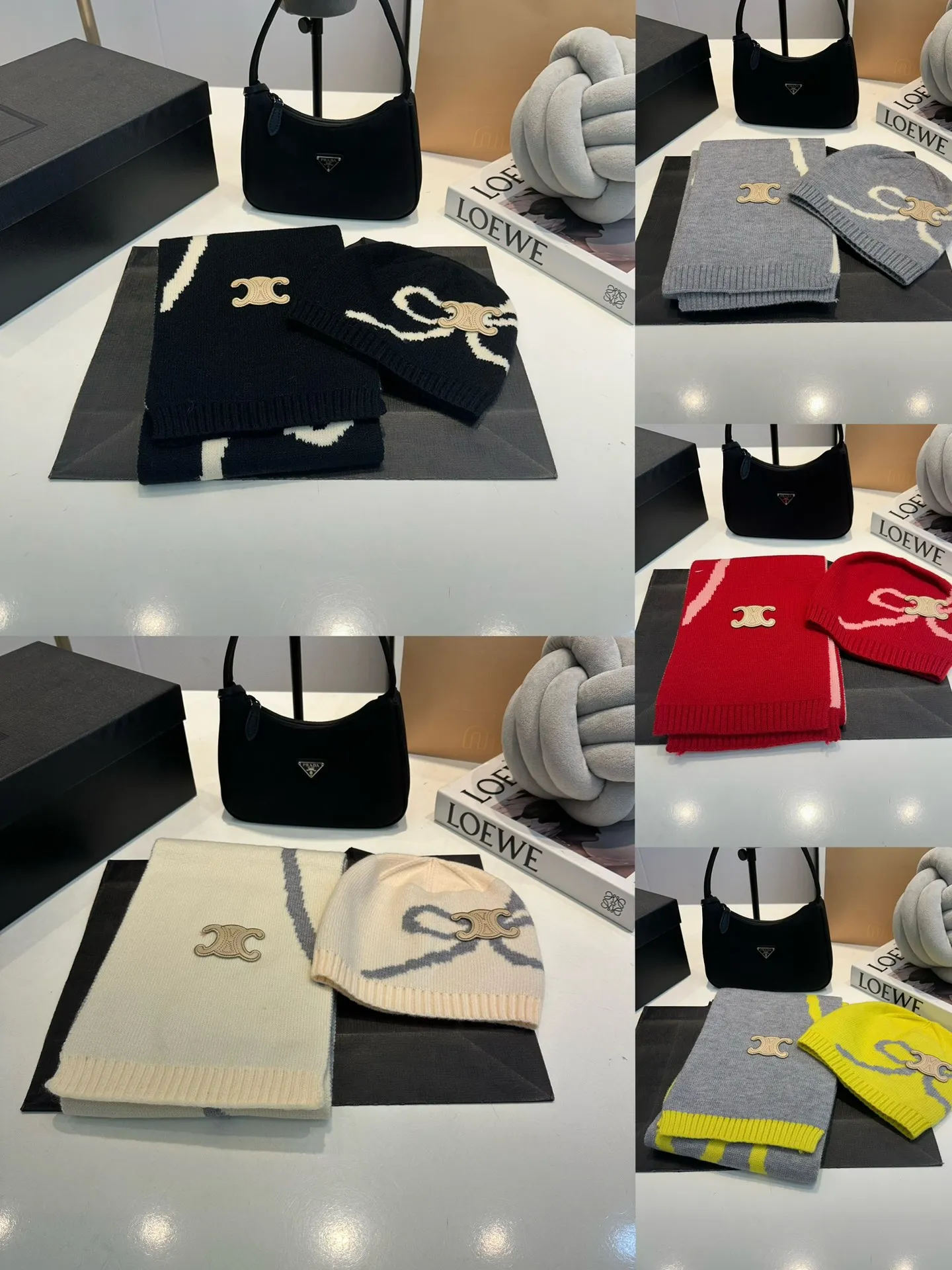 P170 CELINE Xiaohongshu’s popular model, official website new classic suit hat! Hat ➕Scarf! It feels great in hand! It’s warm and super comfortable. This winter, all you need is a hat set like this. It’s warm and fashionable! Welcome to choose!!