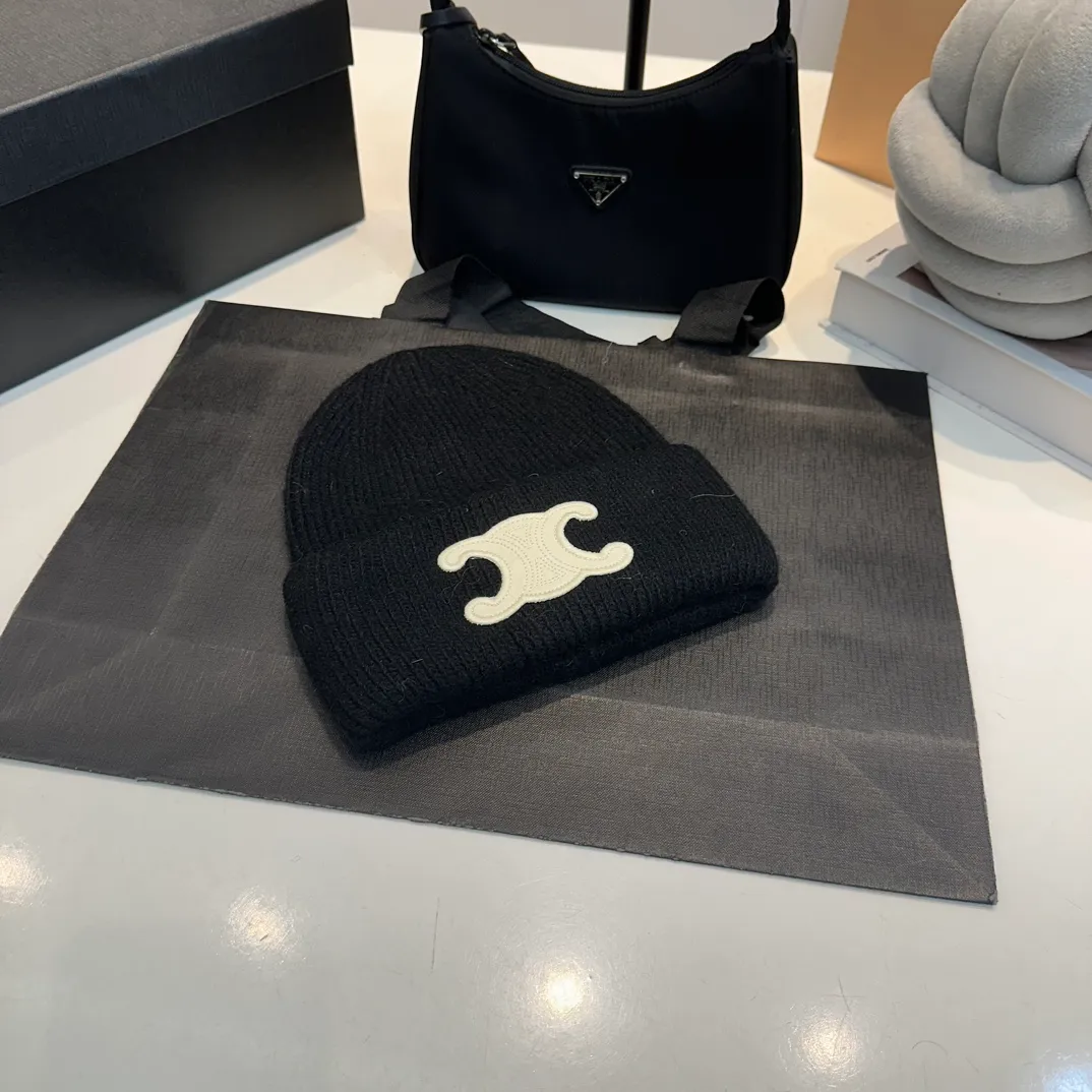 P60 CELINE 2024 autumn and winter new rabbit fur beanie, Korean style design ~ a must-have for autumn and winter wear