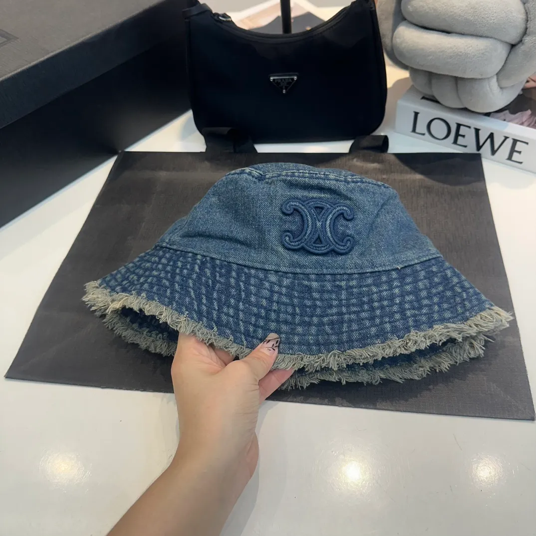 P56 Celine denim bucket hat, head circumference 57cm
