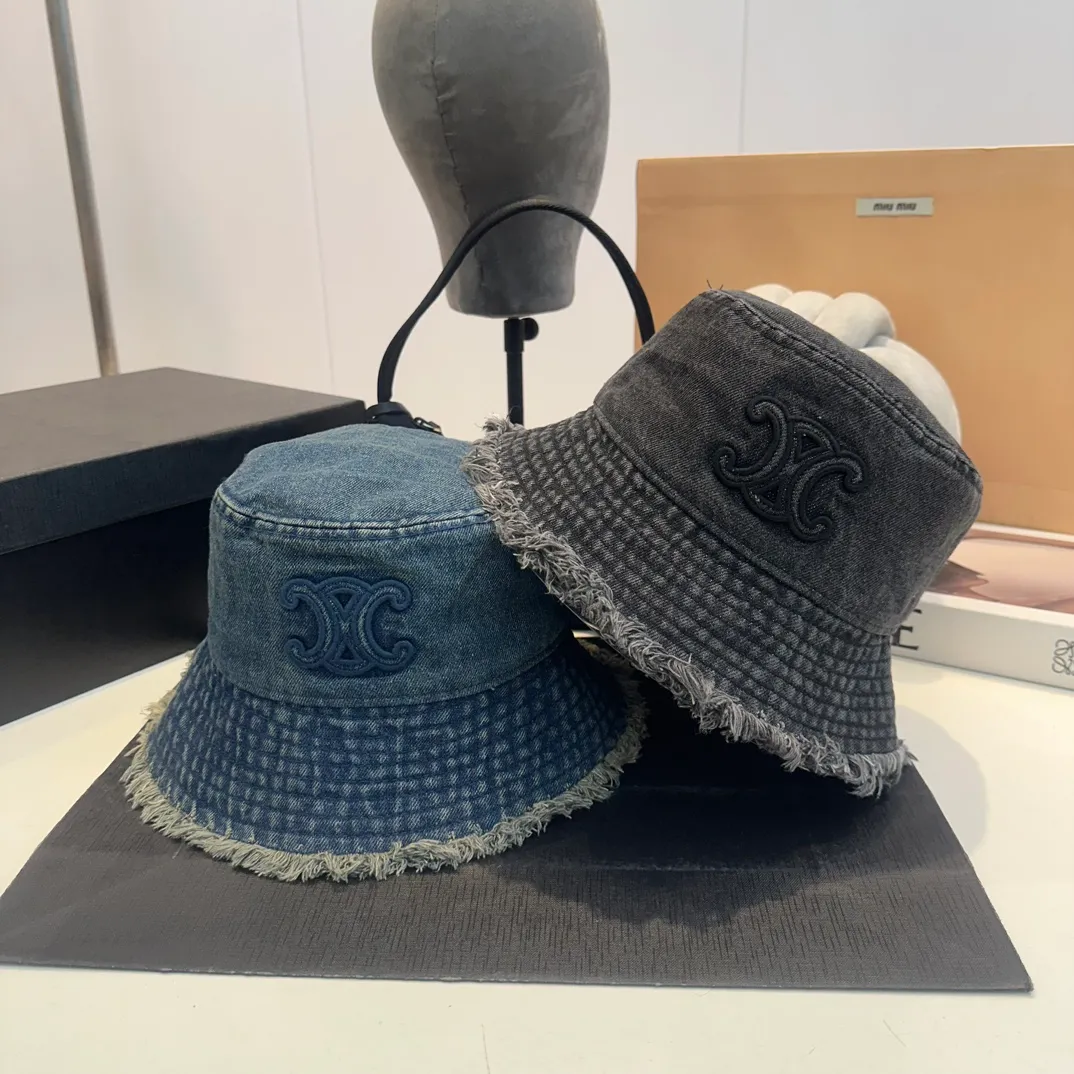P56 Celine denim bucket hat, head circumference 57cm
