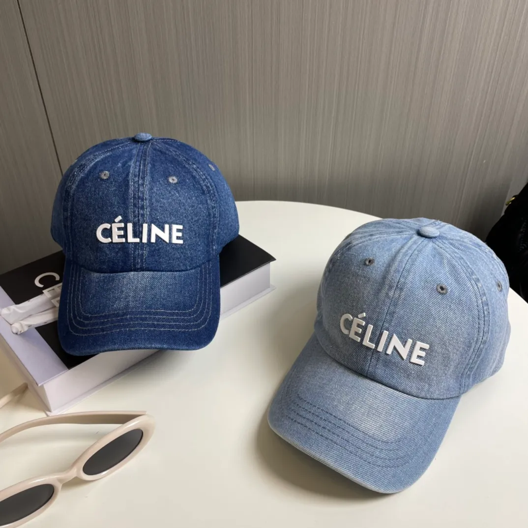 P70💛 Comes with dust bag [CELINE Celine] new denim baseball cap🧢, a must-have and easy to match when going out, hurry up and get it!