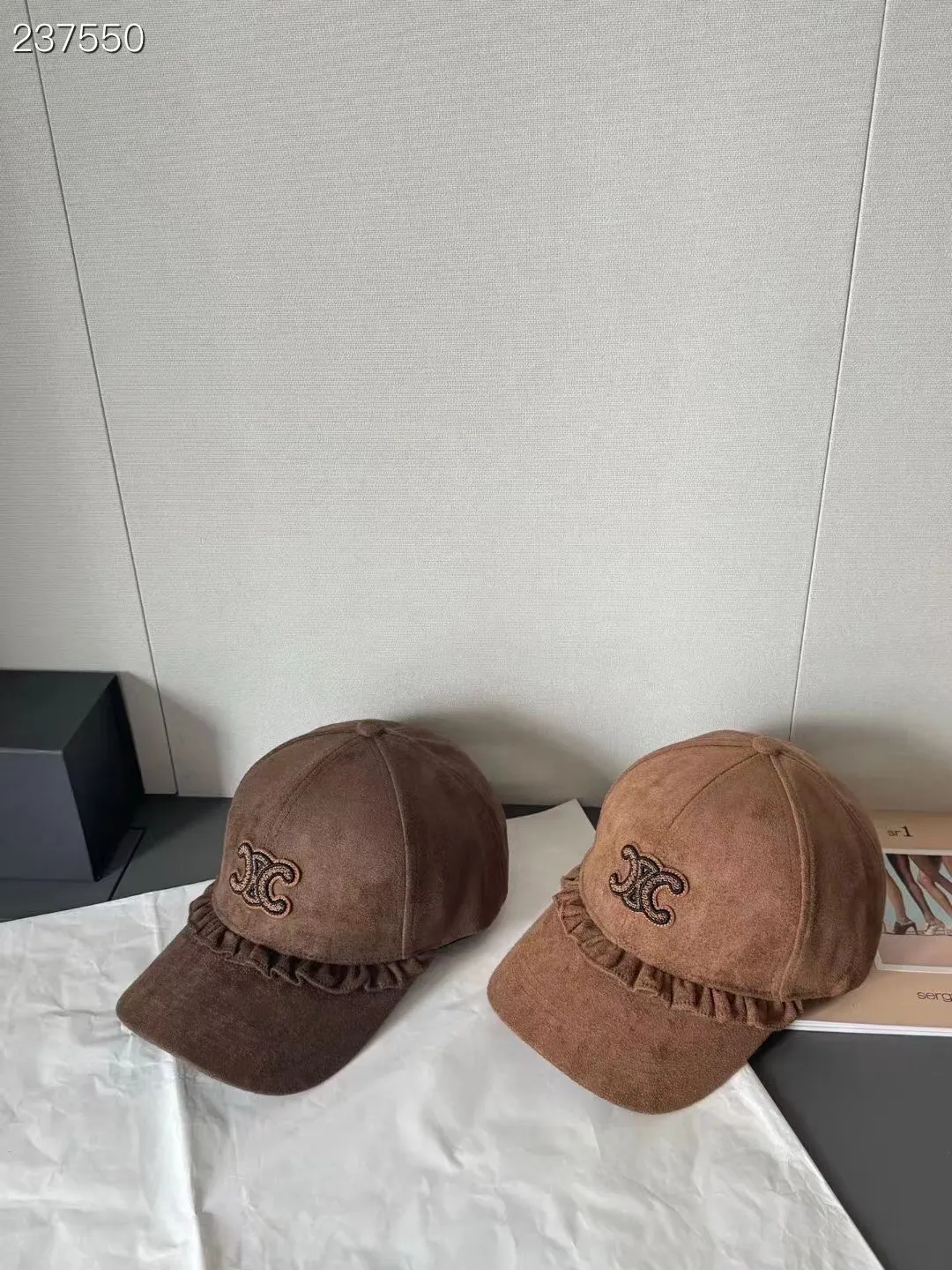 P60 celine new suede baseball cap