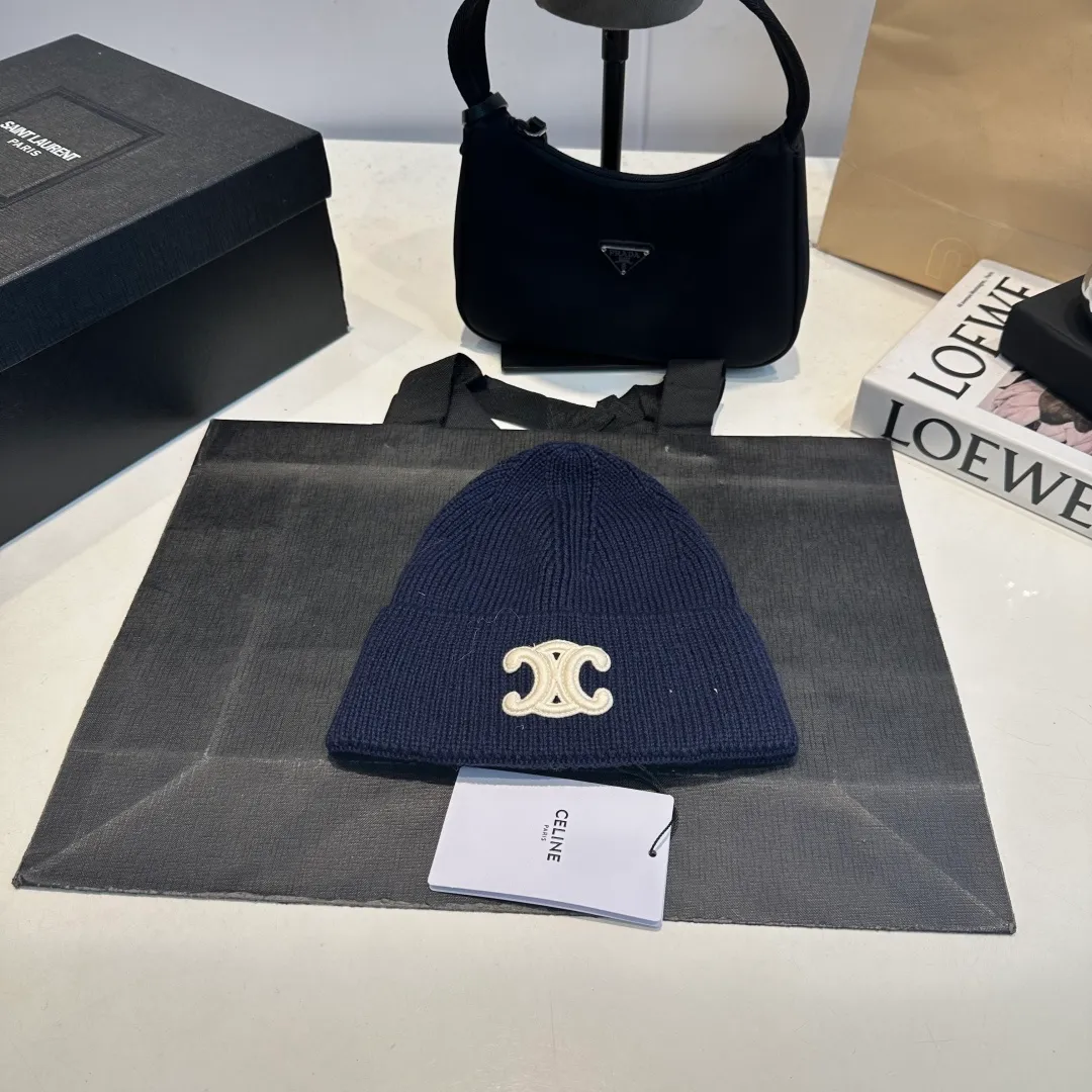 P60 Celine Celine 2025 autumn and winter new wool hat, knitted hat for men and women