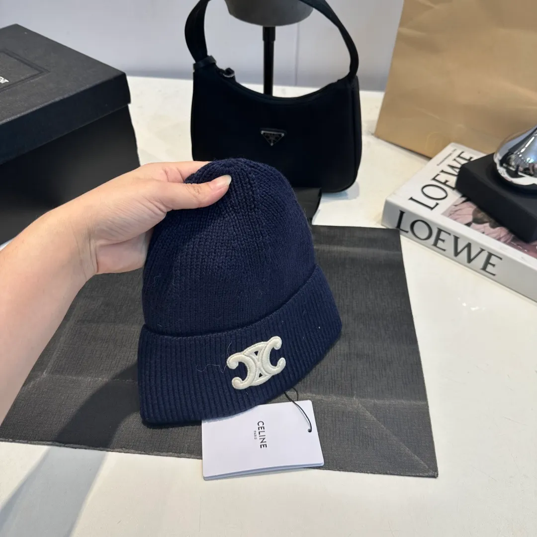 P60 Celine Celine 2025 autumn and winter new wool hat, knitted hat for men and women