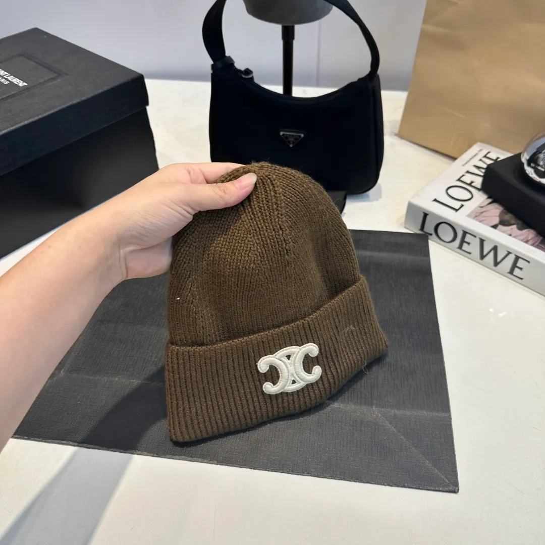 P60 Celine Celine 2025 autumn and winter new wool hat, knitted hat for men and women