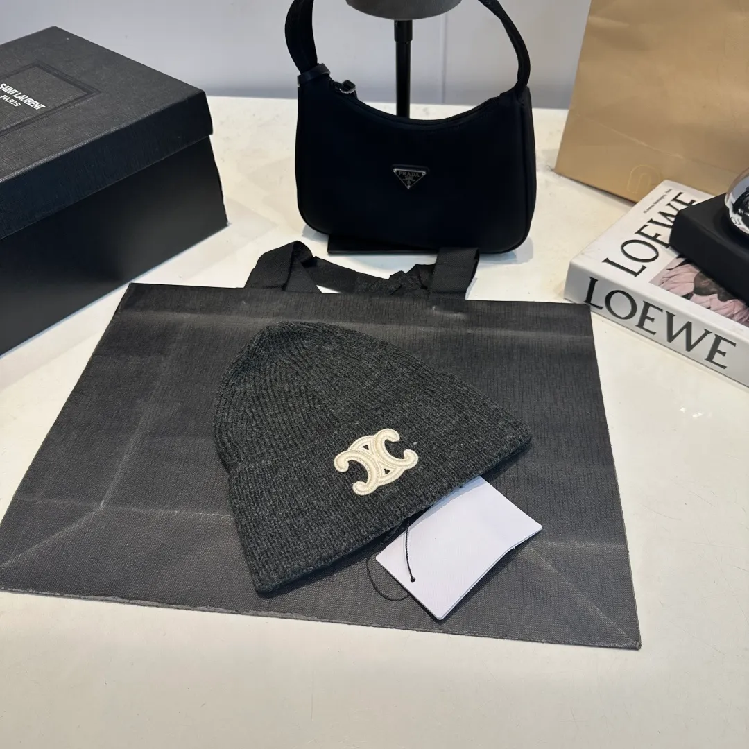P60 Celine Celine 2025 autumn and winter new wool hat, knitted hat for men and women