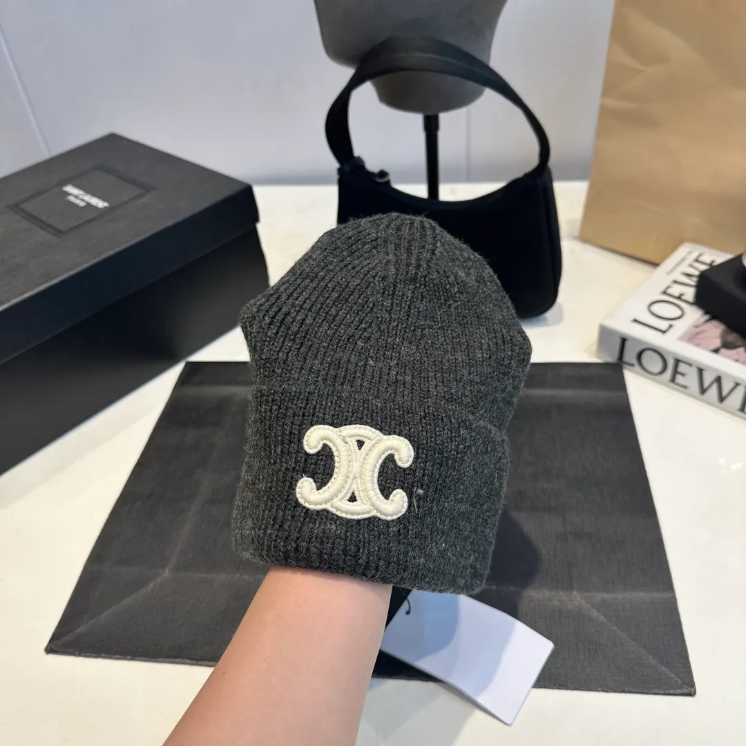 P60 Celine Celine 2025 autumn and winter new wool hat, knitted hat for men and women