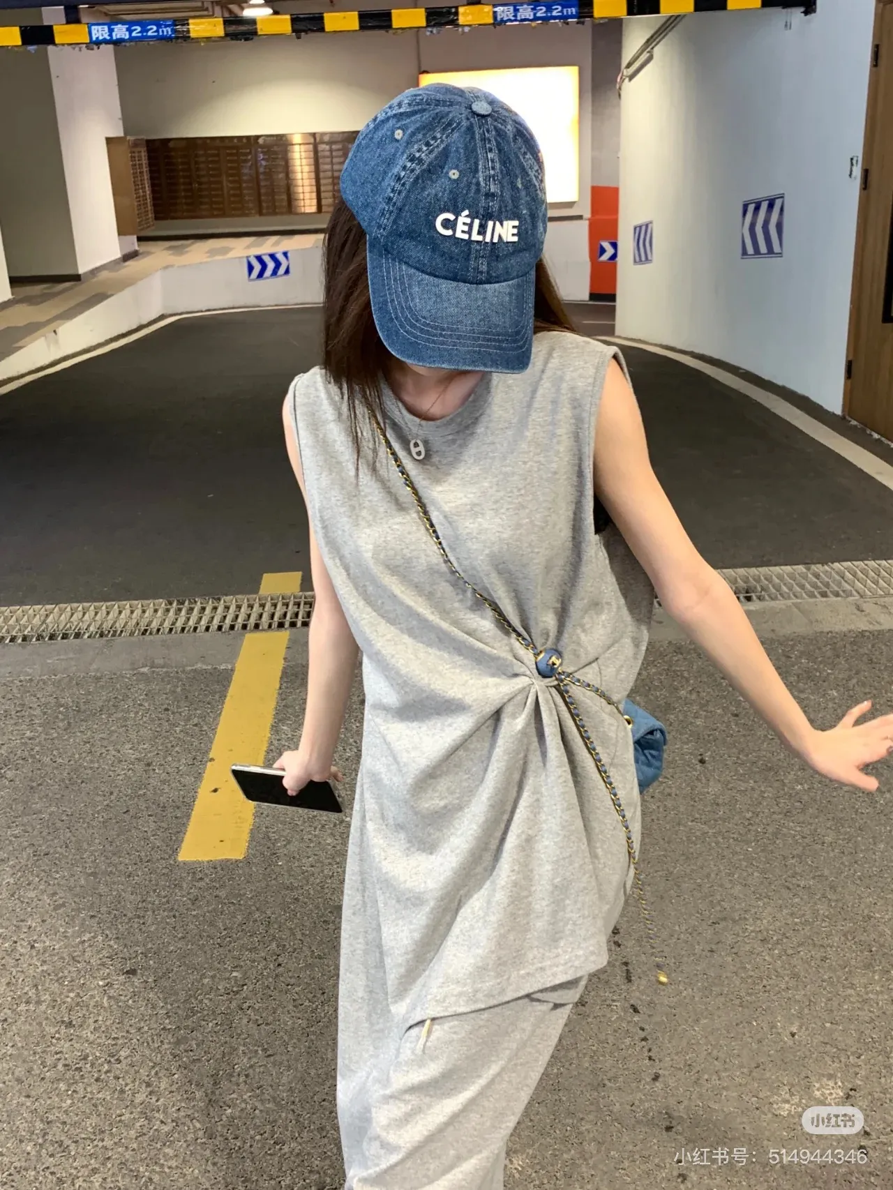 Celine denim baseball cap